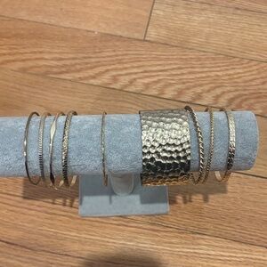 Elegant Gold Bangle Set